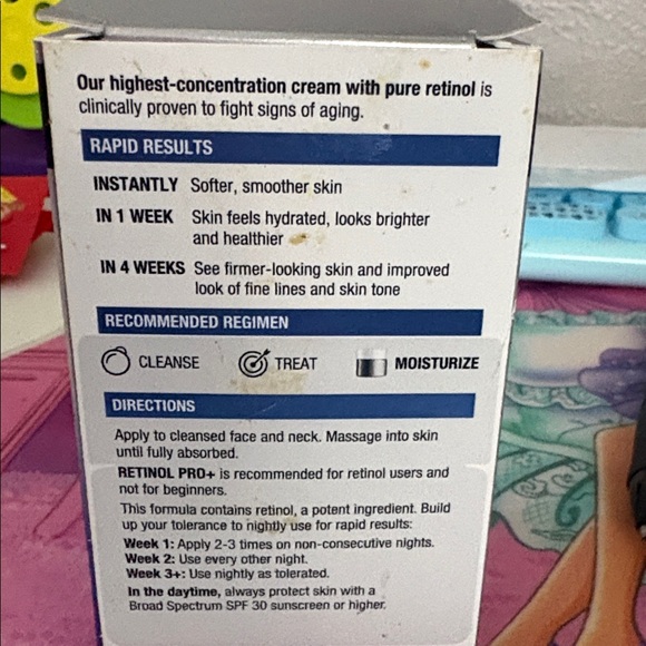 New Neutrogena Rapid Wrinkle Repair Retinol Pro+ 0.3% Night Cream 1.7 oz NIB - Picture 6 of 7